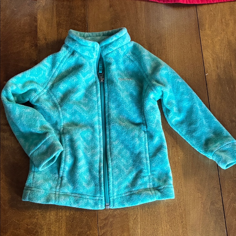 Columbia Aqua Blue Fleece Jacket